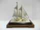 The Sailboat Of Silver Of The Most Wonderful Japan.  2masts.  Japanese Antique Other Antique Sterling Silver photo 2