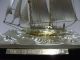 The Sailboat Of Silver Of The Most Wonderful Japan.  2masts.  Japanese Antique Other Antique Sterling Silver photo 5