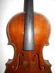 Vintage Old Antique 1pc Curly Maple Back Full Size Violin - String photo 3