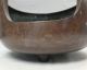 H242: Japanese Quality Copper Ware Furnace Furo For Tea Ceremony With Good Taste Other Japanese Antiques photo 1