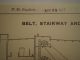 Antique 1902 Standard Cotton Mill Floor Plan For Fire Safety Prevention Other Mercantile Antiques photo 1