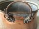 Antique Kettle - Appple Butter Dovetailed Copper Large Cauldron - Hammered Rare Hearth Ware photo 7