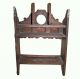 Early Oak Spoon Rack & Mortar Holder,  England 19thc Great Form,  Carving Other Antique Home & Hearth photo 3