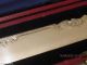 Lovely Cased Beautifully Chased Silver & Mother Of Pearl Long Cake Knife C1940 Sterling Silver (.925) photo 8