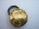 Antique Old Vintage Brass Round Padlock Lock No Key English Made Union Locks & Keys photo 2