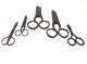 1900s Antique Five Different Size Hand Crafted Iron Scissors 411 Tools, Scissors & Measures photo 6