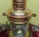 Brass & Copper Anchor Oil Lamp Nautical Maritime Ship Lantern London Bristol Lamps & Lighting photo 1