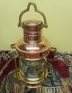 Brass & Copper Anchor Oil Lamp Nautical Maritime Ship Lantern London Bristol Lamps & Lighting photo 2