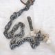 Antique Nautical Anchor With Chain Hand Forged Iron Ship Boat Vintage Primitive Anchors photo 6