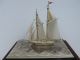 Finest Old H - Crafted Japanese Solid Sterling Silver 2 Masted Ship Yacht Japan Other Antique Sterling Silver photo 1