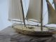 Finest Old H - Crafted Japanese Solid Sterling Silver 2 Masted Ship Yacht Japan Other Antique Sterling Silver photo 2