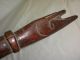 Antique American Indian Hand Carved Fish Head Wooden Club Native American photo 4