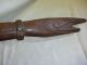 Antique American Indian Hand Carved Fish Head Wooden Club Native American photo 7