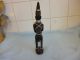 Antique African Folk Art Wood Carved Figure Adorned With Beads Other African Antiques photo 5