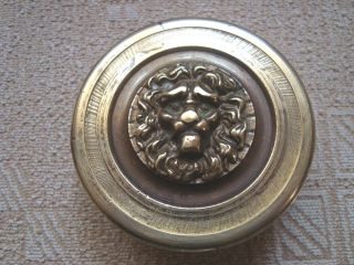 Greece Antique Brass Large Door Knob Handle Pull & Push Only W/lion Head - D27 photo