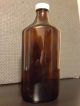 Vintage Pharmacy Glass Bottle Duraglas Brown 28 Oz Xxxii Codeine Syrup Style Bottles & Jars photo 3