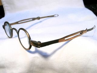 Civil War: Brass Reading Glasses: (with Sliding Temples And Diamond Loops) photo
