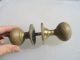 Vintage Brass Door Knobs Handle Antique Victorian Beehive Style 