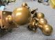 4 Pairs Of Reclaimed Victorian Brass/bronze Doorknobs - P501 - Door Knobs & Handles photo 2
