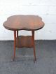 Victorian Early 1900s Tiger Oak Side Table 7816 1900-1950 photo 2