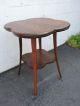 Victorian Early 1900s Tiger Oak Side Table 7816 1900-1950 photo 3