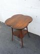 Victorian Early 1900s Tiger Oak Side Table 7816 1900-1950 photo 4
