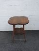 Victorian Early 1900s Tiger Oak Side Table 7816 1900-1950 photo 6