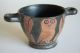 Good Ancient Greek Red Figure Owl Pottery Skyphos 4th Century Bc Wine Cup Greek photo 2