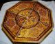 Antique Inlaid Marquetry Wood Musical Table W Storage Plays Torna A Sorriento 1900-1950 photo 2