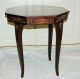 Antique Inlaid Marquetry Wood Musical Table W Storage Plays Torna A Sorriento 1900-1950 photo 5