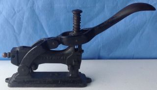 Stapler Industrial Factory Machine Age Black Wrought Iron Print Shop Acme No.  1 photo