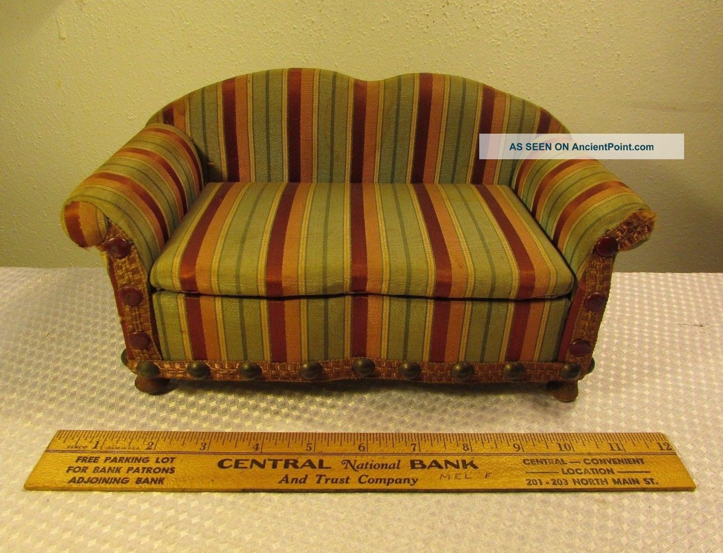 Vtg Antique 1920 ' S Salesman Sample Couch Sofa National Chair Company Very Rare 1900-1950 photo