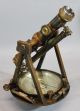 Antique 19thc Brass W & Le Gurley Surveying Transit Scope & Compass Engineering photo 9