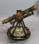 Antique 19thc Brass W & Le Gurley Surveying Transit Scope & Compass Engineering photo 11