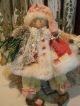 Primitive Snowman Doll Antique Quilt,  Antique Photo,  Folk Art Snowman Doll Primitives photo 7