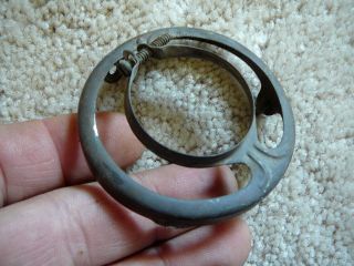 Antique Salvaged Brass Ring To Hold Glass Light Fixture Shade - 2.  25 