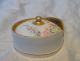1899 Limoges France Elite Hand Painted Porcelain Stud Collar Button Box French Baskets & Boxes photo 2