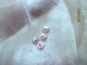 Tiniest Antique Hdmd Delicate Pale Pink Silk Passementerie Buttons Trim 4pc 1/4 