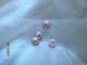 Tiniest Antique Hdmd Delicate Pale Pink Silk Passementerie Buttons Trim 4pc 1/4 