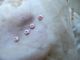 Tiniest Antique Hdmd Delicate Pale Pink Silk Passementerie Buttons Trim 4pc 1/4 