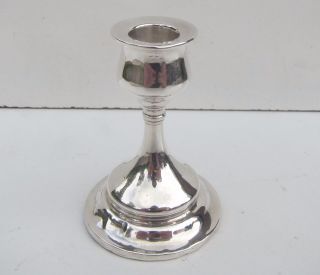 Old Solid Silver ' Mappin & Webb ' Candlestick - Hallmarked London 1916 photo