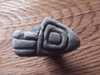 South American.  Pre Columbian.  Terracotta Stamp For Decorating Pottery photo