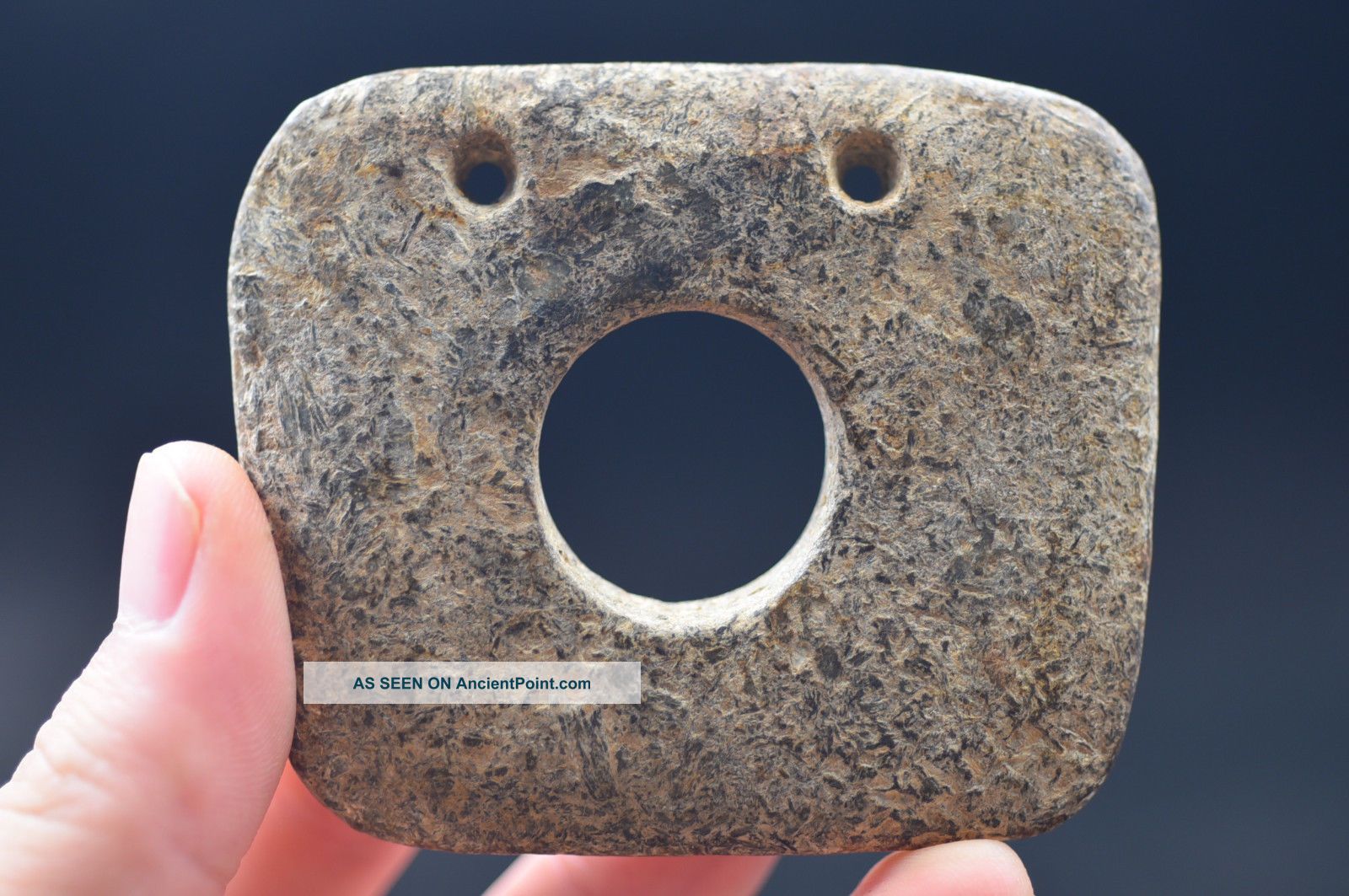 Old Chinese Old Jade Hongshan Culture Hand Carved Amulet Pendant W135 Necklaces & Pendants photo