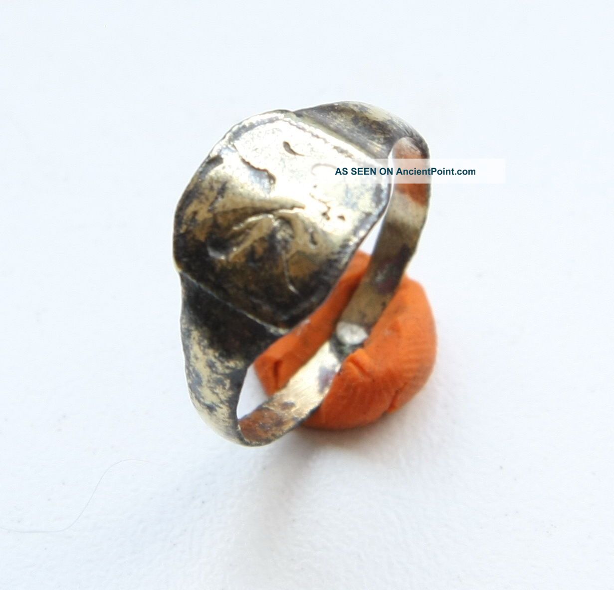 Antique Bronze Finger Ring With Image (jjj02) Byzantine photo
