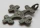 Early Medieval Period Decorated Bronze Cross Pendant 900 - 1100 Ad British photo 1