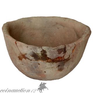 Scarce Bronze Age Greek Terracotta Bowl 2500 - 1500 Bc photo