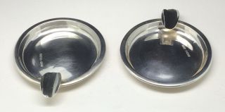 Solid Silver Ashtrays Cased Hallmarked Sheffield 1937 Gladwin Ltd photo