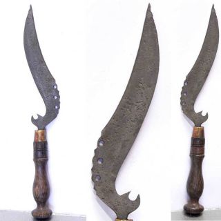 Old Kris Kujang Keris Kudi Java Indonesia Tombak Spear Magic Dagger Amulet Dukun photo