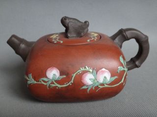 Chinese Old Handmade China Yixing Zisha Pottery Teapot H42 photo