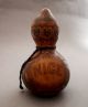 Vintage Pair 2 Wooden Calabash Gourd Rattle Shekere French Colonial Morocco Other African Antiques photo 4